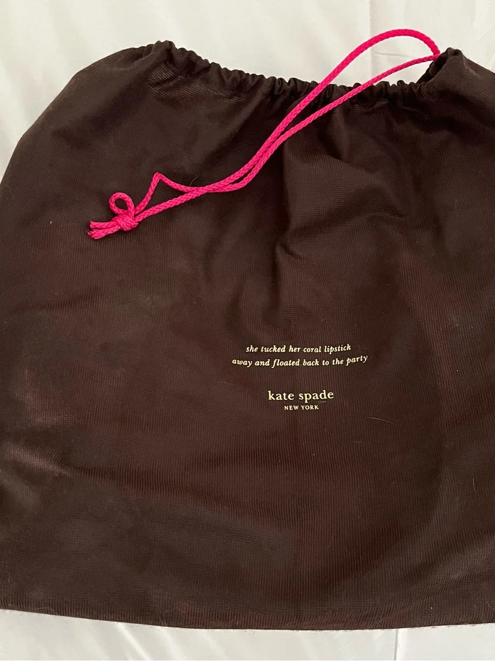 Kate Spade brown pebbled leather handbag
